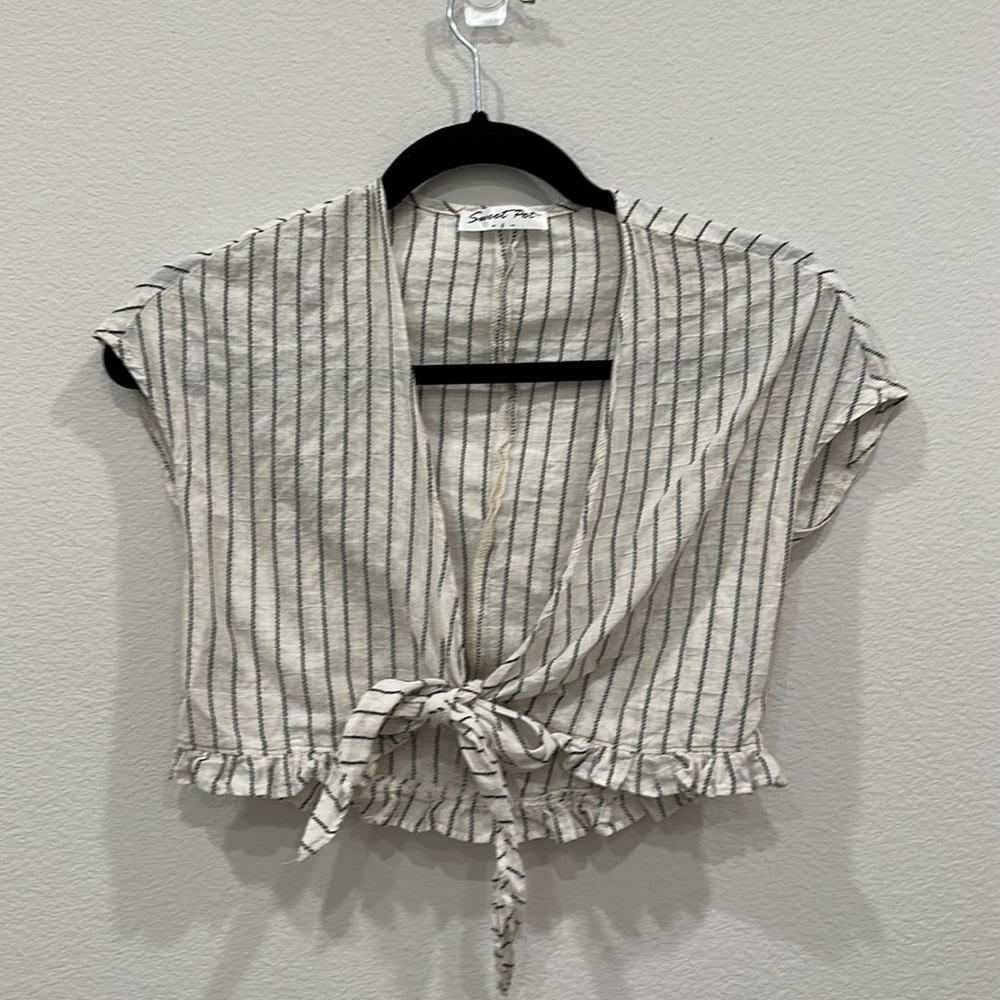 Linen Crop Top
